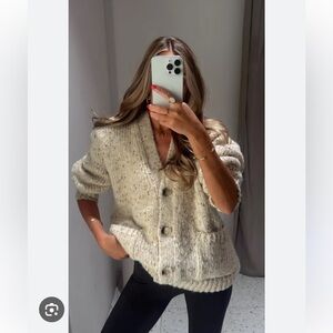 Zara Oversized Knit Pinchita Cardigan